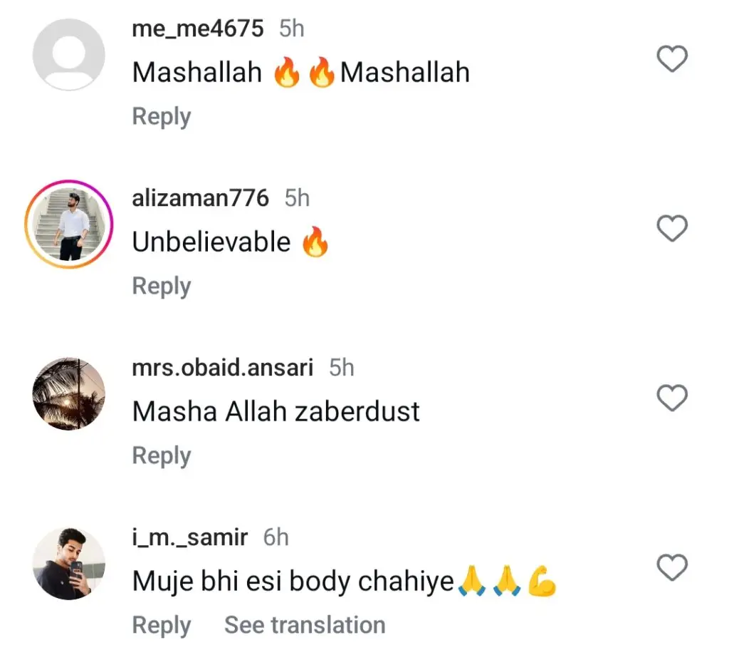 فرحان ایلی آغا کی فٹنس مداحوں کو متاثر کرتی ہے