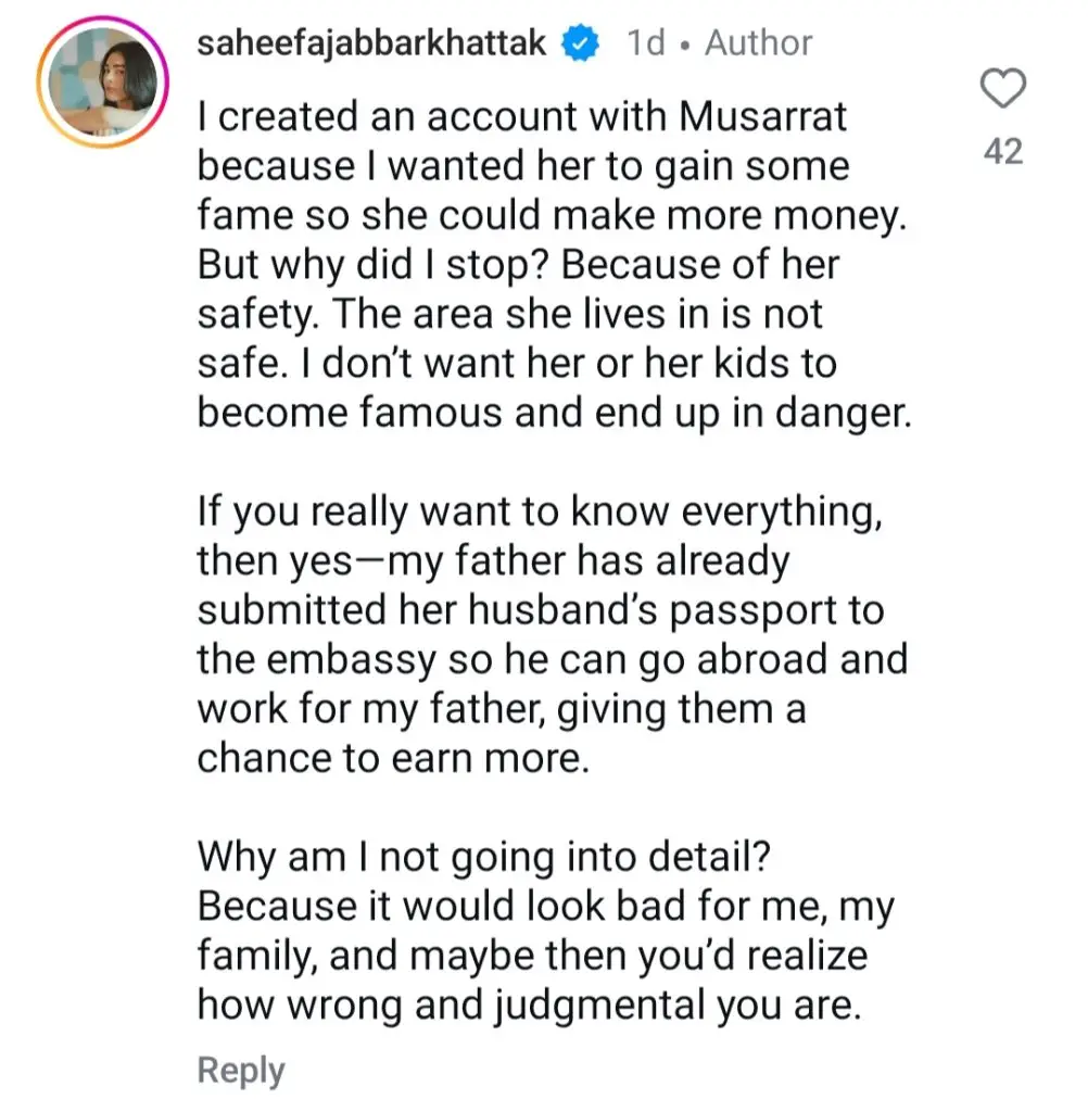 سہیفا جبر نے اپنی نوکرانی کے انتخاب کو دبانے کے لئے آگ لگائی