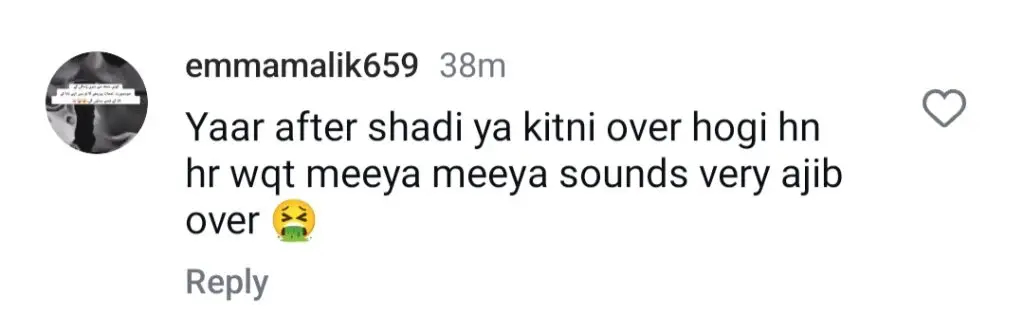 ثنا جاوید کا شوہر کے ساتھ جنون نے رد عمل کو جنم دیا
