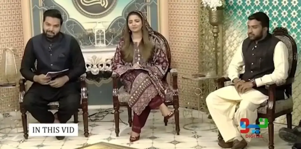 ڈاکٹر افیون قیصر رمضان ٹرانسمیشن کے خلاف تقریر کرتے ہیں