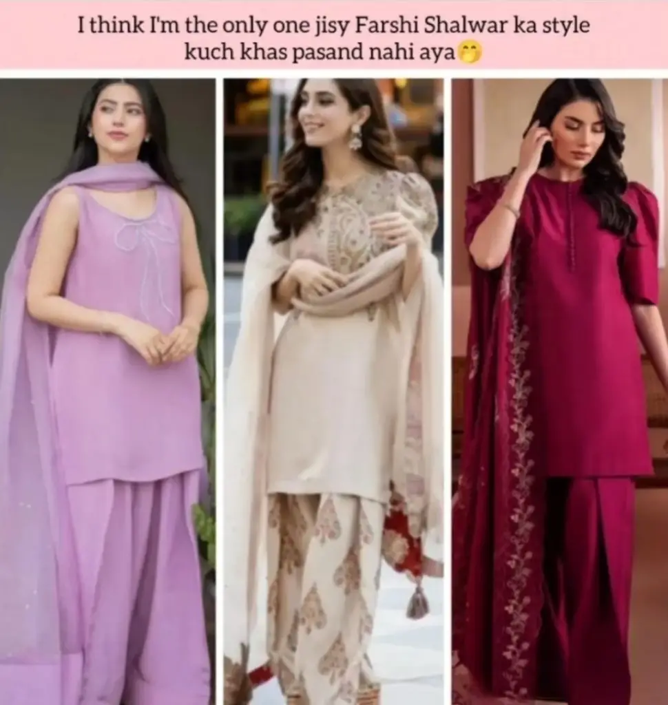 پاکستانی اداکارائیں فرشی شلوار رجحان کو گلے لگاتی ہیں