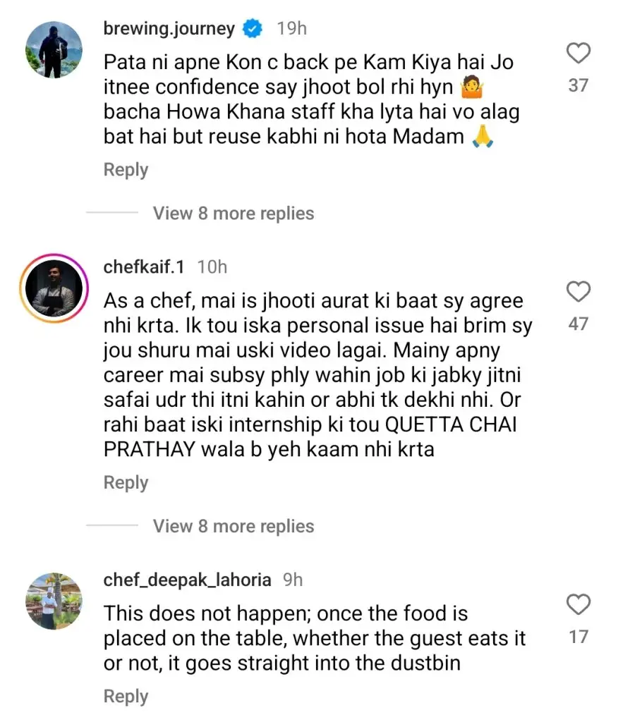 شیف اور ڈیجیٹل تخلیق کار معروف ہوٹلوں کے بارے میں سچائی کا انکشاف کرتے ہیں