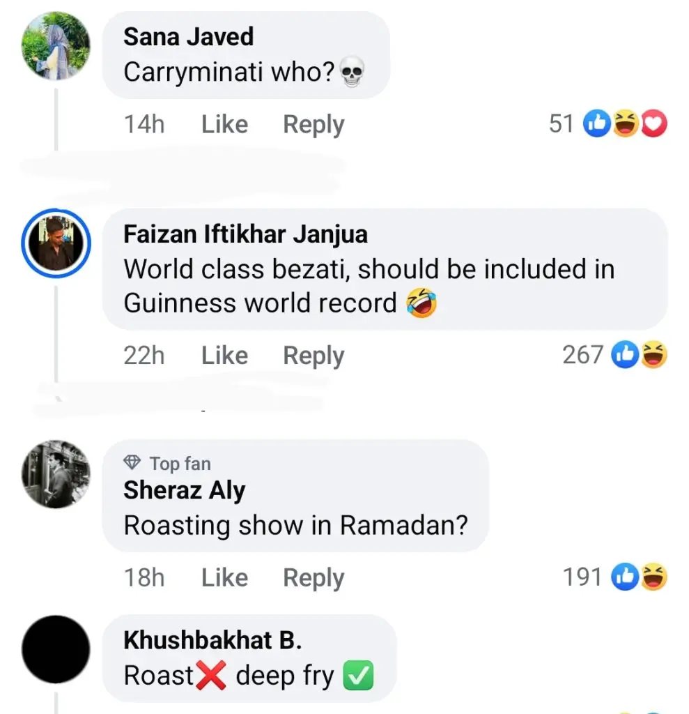 مدمقابل براہ راست ٹی وی پر رمضان ٹرانسمیشن اور اینکرز کو سلیم کرتا ہے