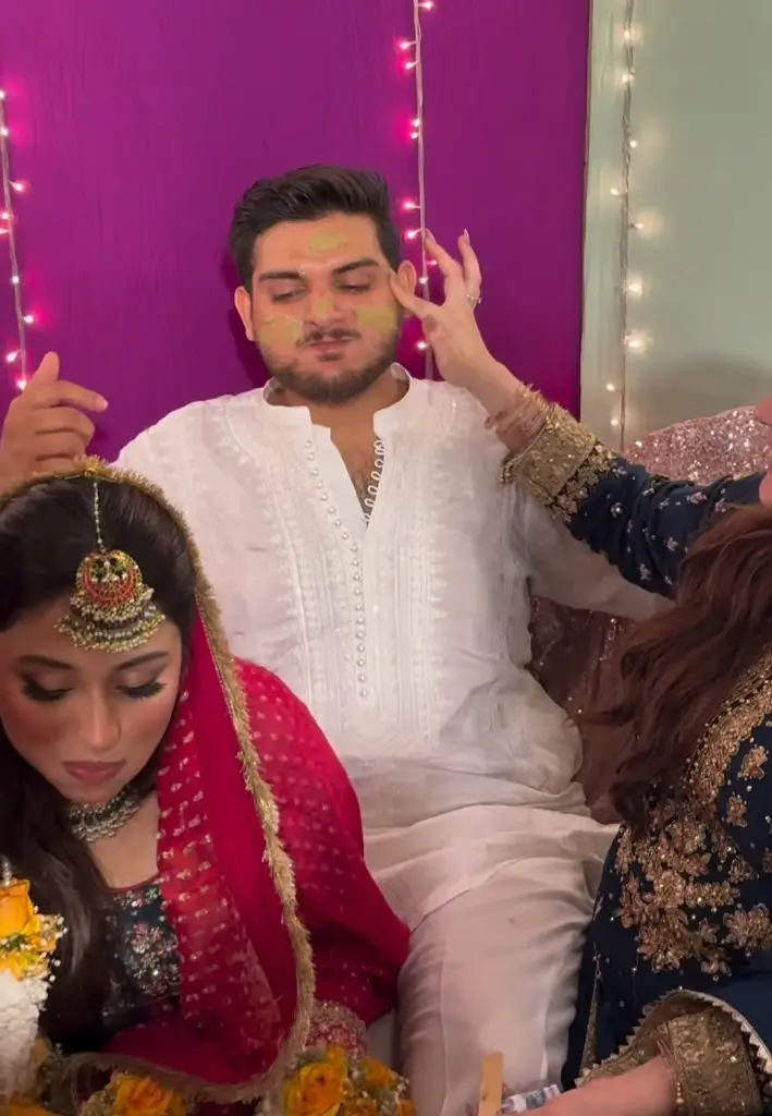 ایمن خان اور منل خان کے بھائی ماز خان کی میون تصاویر