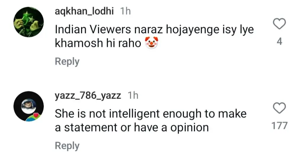 جنات مرزا نے ہند-پاک تعلقات پر خاموش ردعمل کے لئے ٹرول کیا