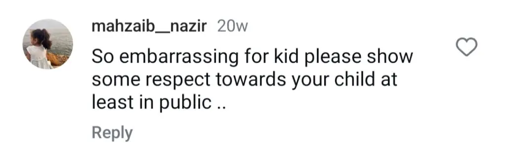 IQRA عزیز اور عوامی والدین کو اپنے بچے کو عوامی طور پر تھپڑ مارنے کے لئے کال کرتے ہیں