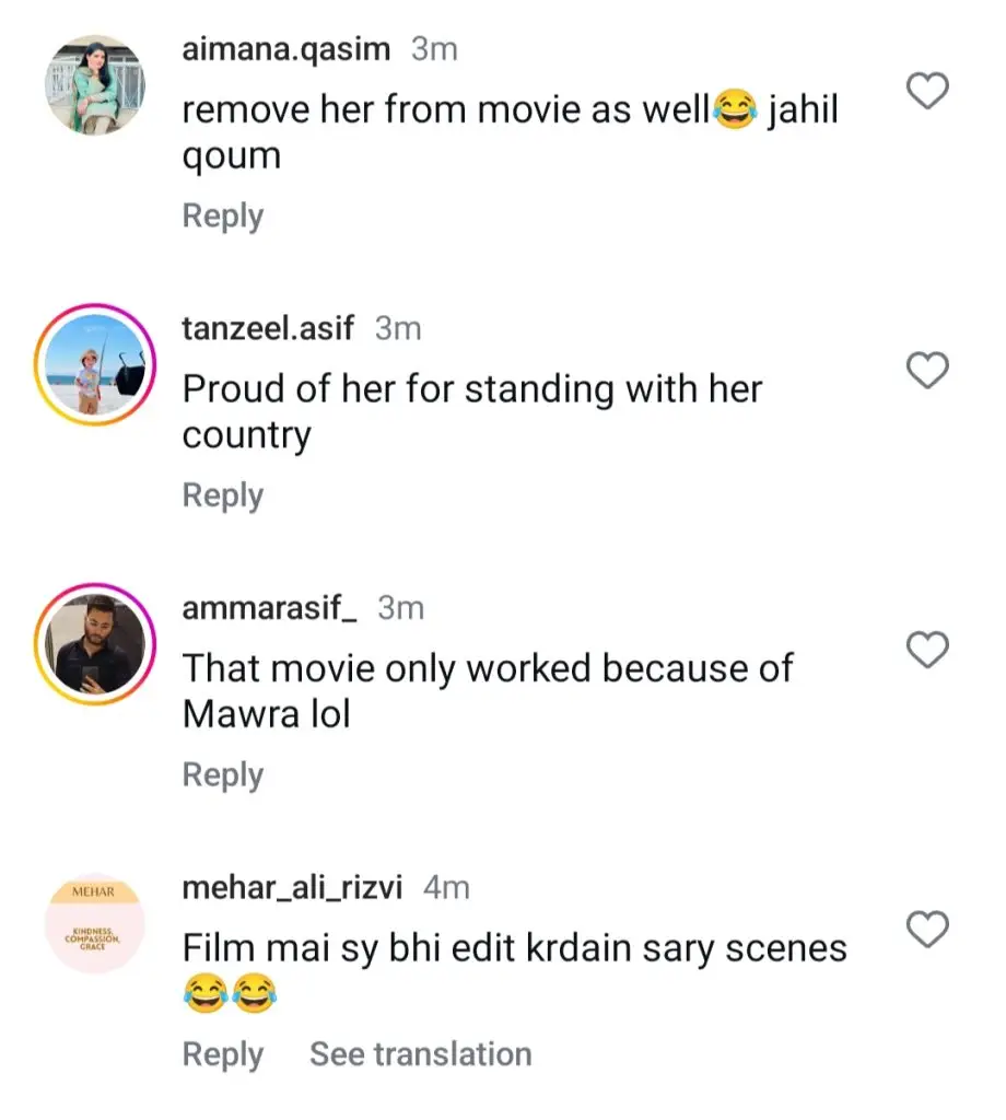 ماورا ہاکین کو سانم ٹیری قصام پوسٹر سے ہٹا دیا گیا