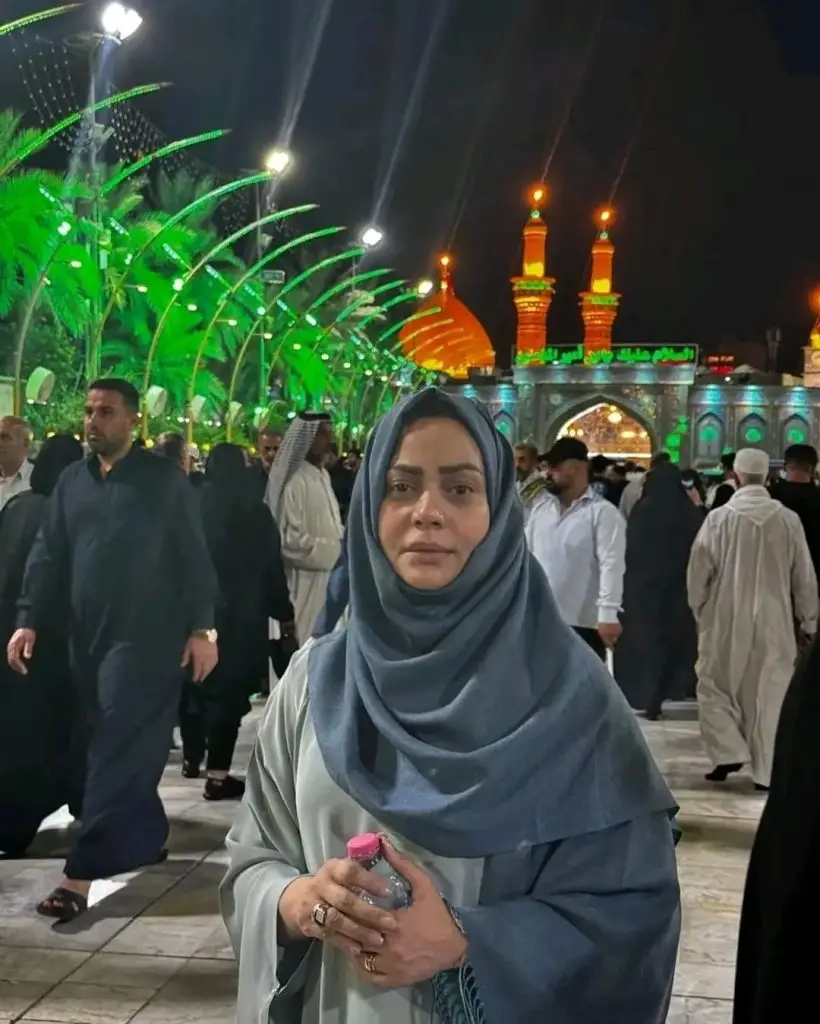 سدیہ امام نے عراق کے کربلا سے تصاویر شیئر کیں