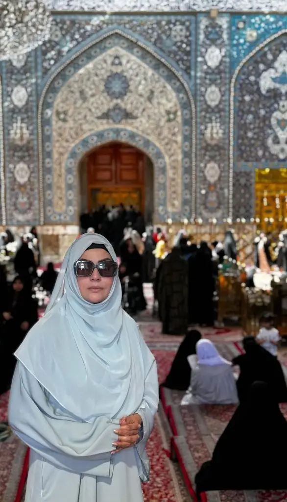 سدیہ امام نے عراق کے کربلا سے تصاویر شیئر کیں