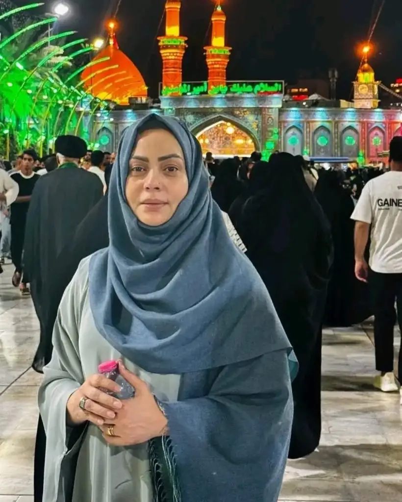 سدیہ امام نے عراق کے کربلا سے تصاویر شیئر کیں
