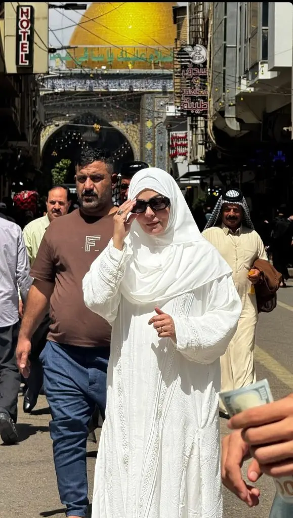 سدیہ امام نے عراق کے کربلا سے تصاویر شیئر کیں