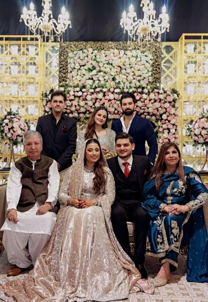 ایمن خان اور منل خان کے بھائی مز خان کی ایچ ڈی استقبالیہ تصاویر