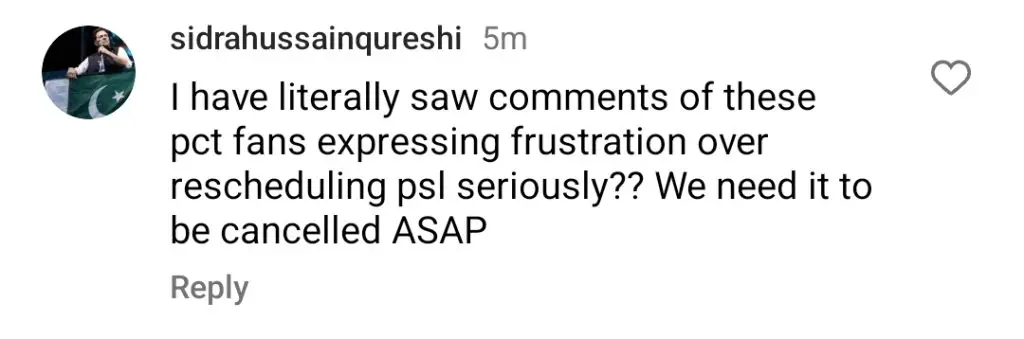 پاکستانی چاہتے ہیں کہ باقی پی ایس ایل میچ منسوخ ہوجائیں