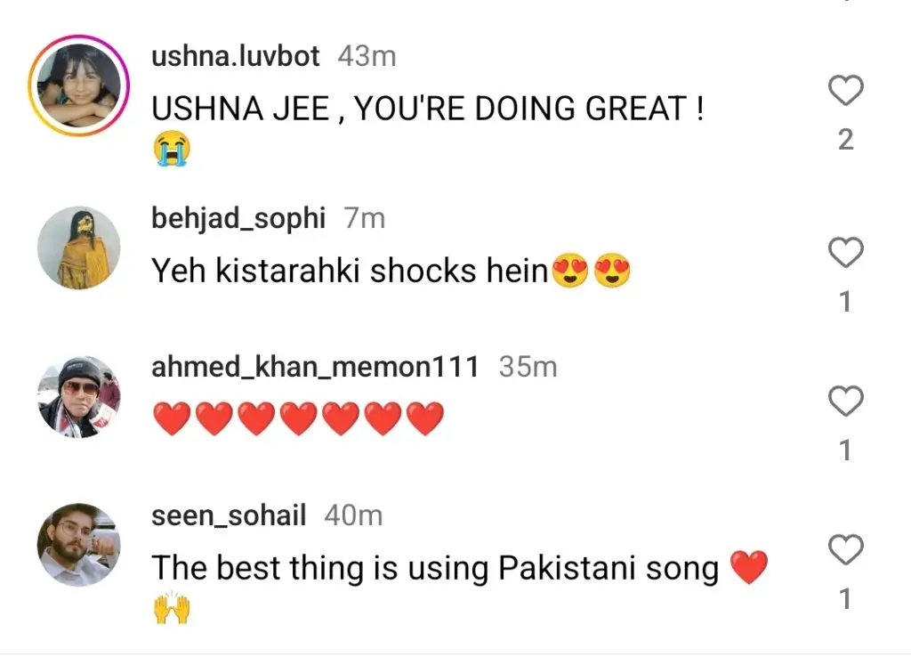 عشنا شاہ کی ہموار رقص کی چالوں نے عوامی توجہ حاصل کی