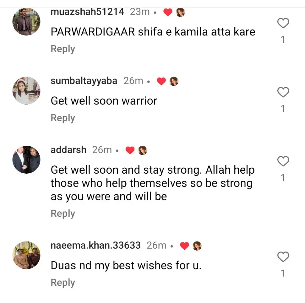 انجلین ملک کو کینسر کے سفر میں شریک ہوتے ہی تعریف ملتی ہے
