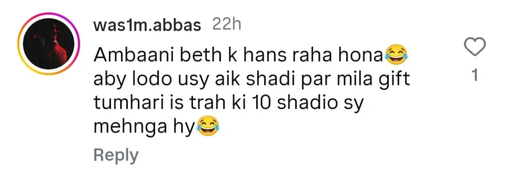 رابیکا خان کے اہل خانہ نے اس کی شادی کا موازنہ امبانیوں سے کیا