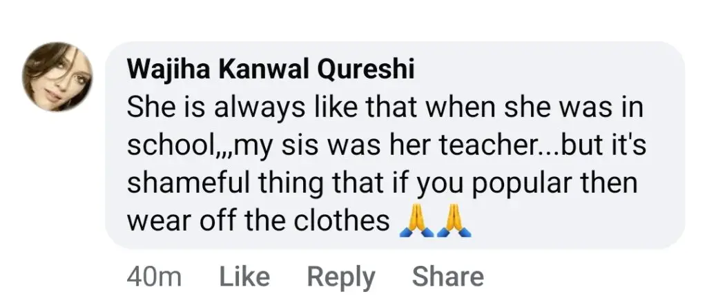 الیز شاہ نے مختصر کپڑے پہنے ہوئے دفاع کیا