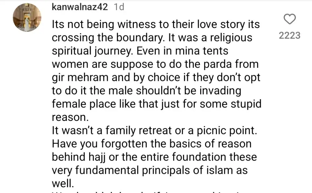 حج کے دوران انسان مینا میں خواتین خیمے میں داخل ہوتا ہے