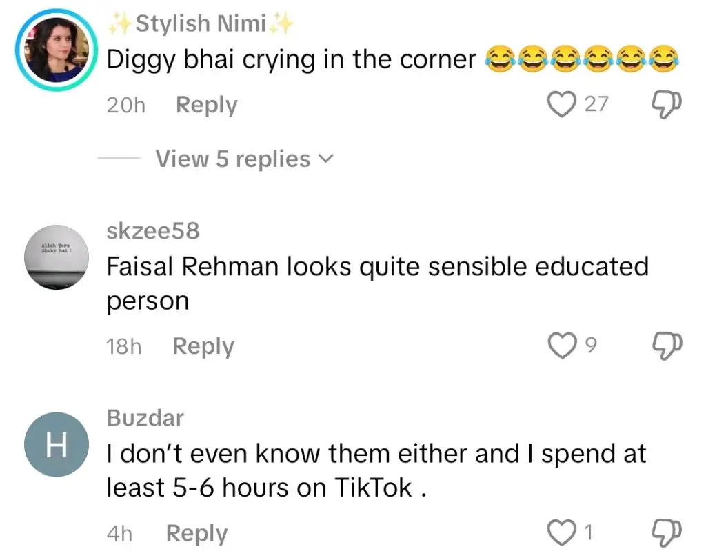 Ducky Bhai تفریحی عوام کے بارے میں فیصل رحمان کے تبصرے