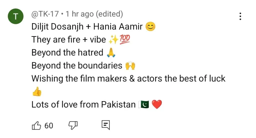 سردار جی 3 سونگ ڈارو موکگی جس میں ہنیا عامر اور دلجیت دوسنجھ شامل ہیں