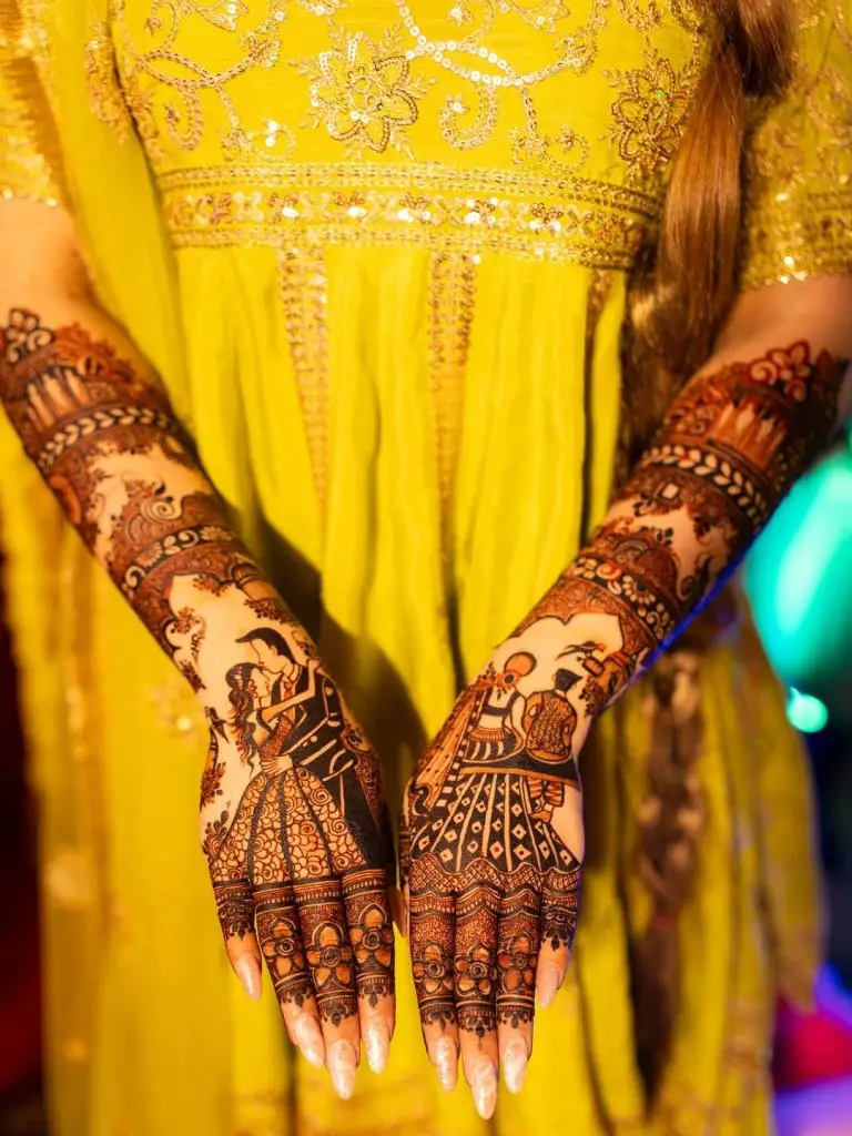 رابیکا خان نے مہندی کی درخواست سے خوبصورت تصاویر شیئر کیں