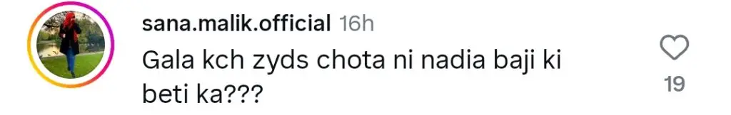 نادیہ خان کی بیٹی فیشن ماڈلنگ میں اپنی شروعات کرتی ہے