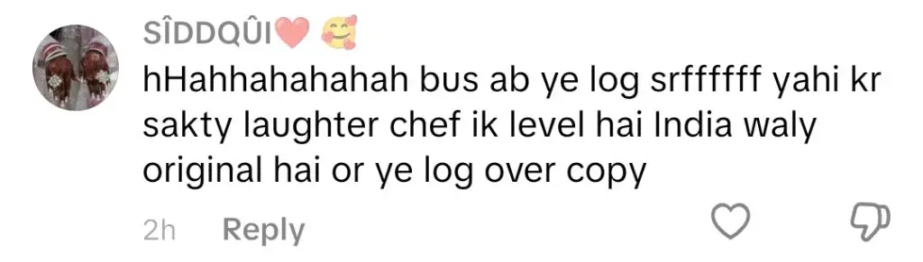 کشمیر کامیڈی کچن نے ہنسی شیف کی کاپی کرنے پر تنقید کی