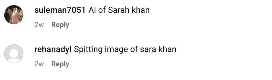 سارہ خان کی ہندوستانی ڈوپلگینجر نے مداحوں کو حیرت میں ڈال دیا