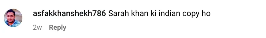 سارہ خان کی ہندوستانی ڈوپلگینجر نے مداحوں کو حیرت میں ڈال دیا