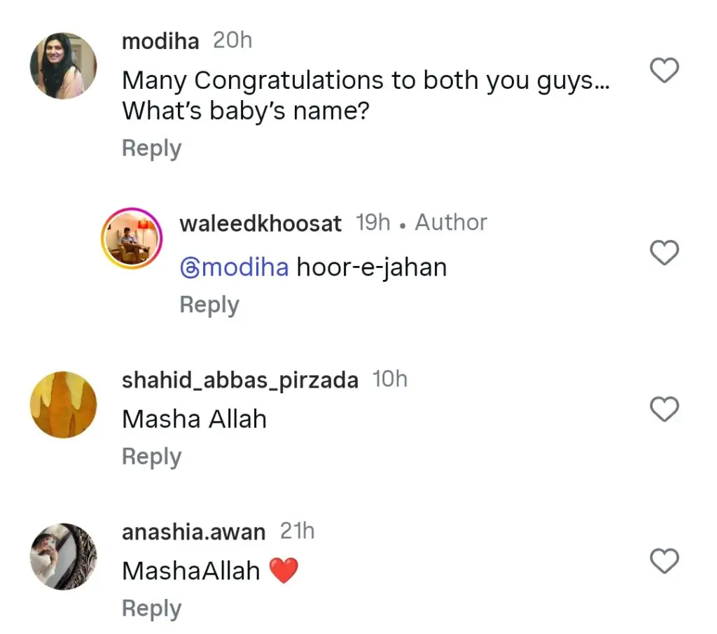 گرینڈ بیٹی کی پیدائش پر عرفان کھوسات کا خوبصورت پیغام
