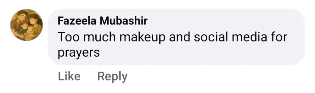 نعیمہ بٹ کی نماز پوسٹ ٹرولڈ