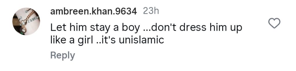 انیا حمزہ علی نے بھتیجا کو لڑکی کے لباس میں ڈالتے ہوئے تقسیم کیا