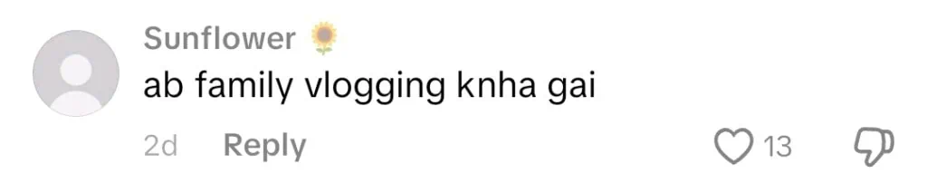 ڈاکٹر افیون قیصر کو فیملی ولوگس پر ردعمل کا سامنا کرنا پڑتا ہے