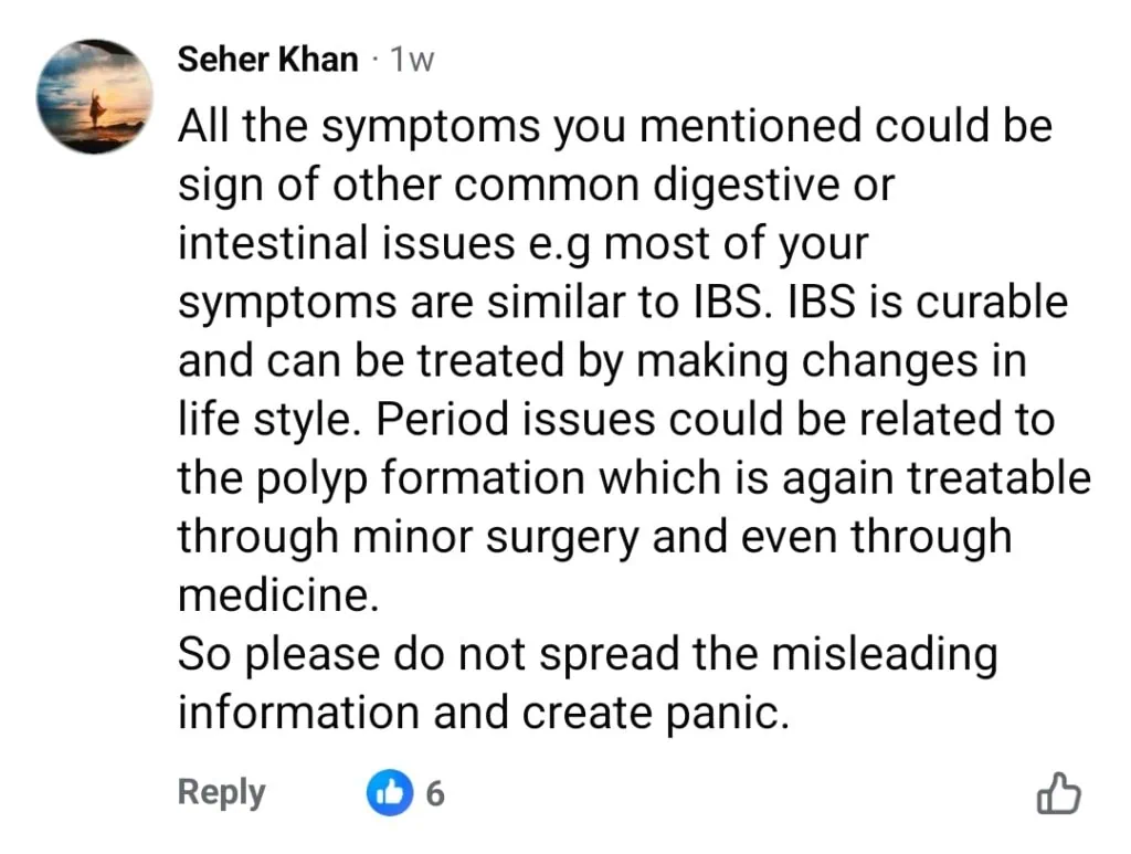 انجلین ملک نے اپنے کینسر کی علامات شیئر کیں