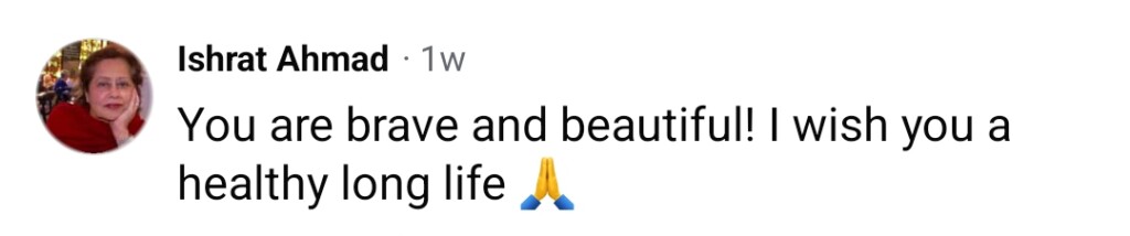 انجلین ملک نے اپنے کینسر کی علامات شیئر کیں