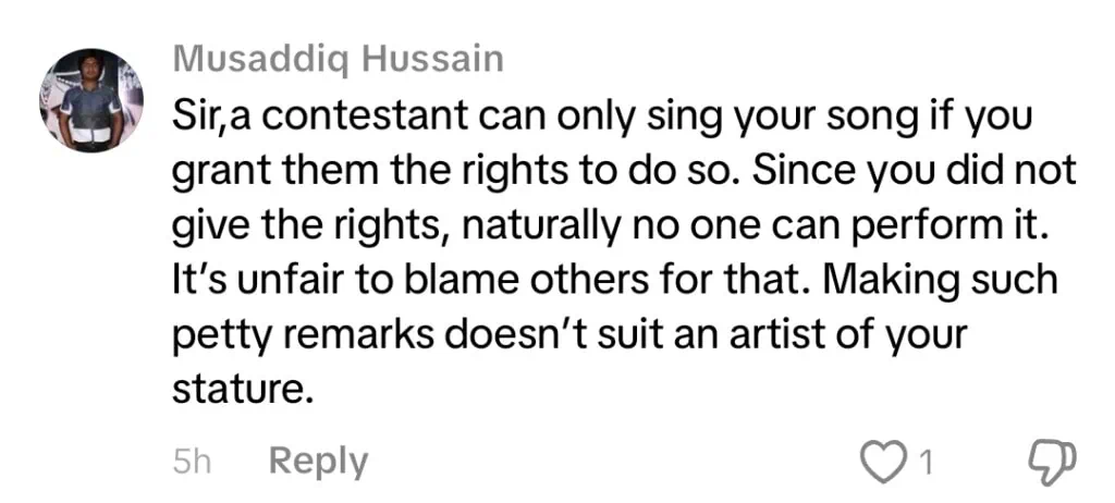 سجد علی کی پاکستان آئیڈل پر تنقید کا مخلوط رد عمل ہوتا ہے سجد علی کی پاکستان آئیڈل پر تنقید کا مخلوط رد عمل ہوتا ہے