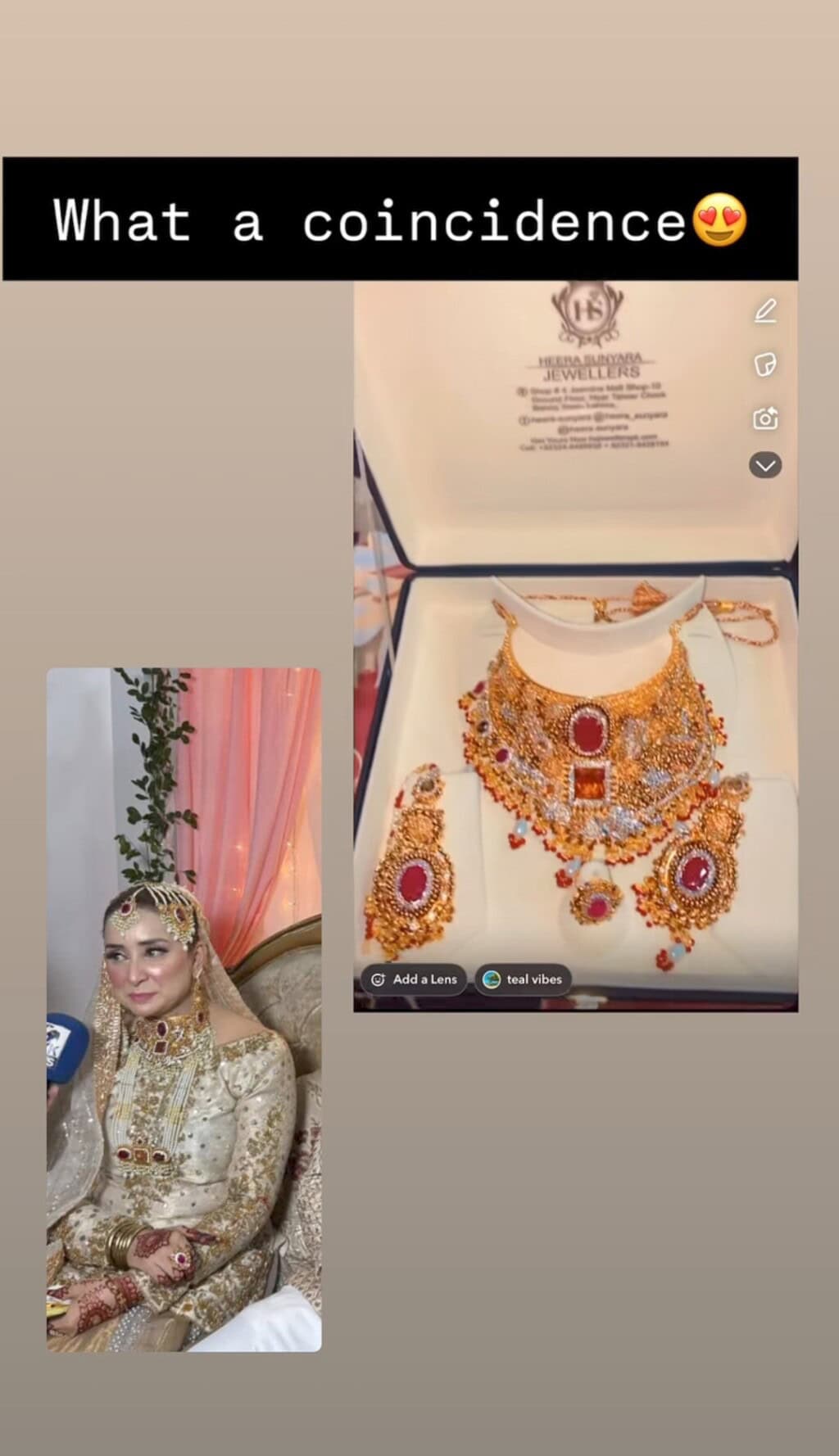 ڈاکٹر نبیہا کی شادی کی نظر مصنوعی زیورات پر مداحوں کو تقسیم کرتی ہے ڈاکٹر نبیہا کی شادی کی نظر مصنوعی زیورات پر مداحوں کو تقسیم کرتی ہے