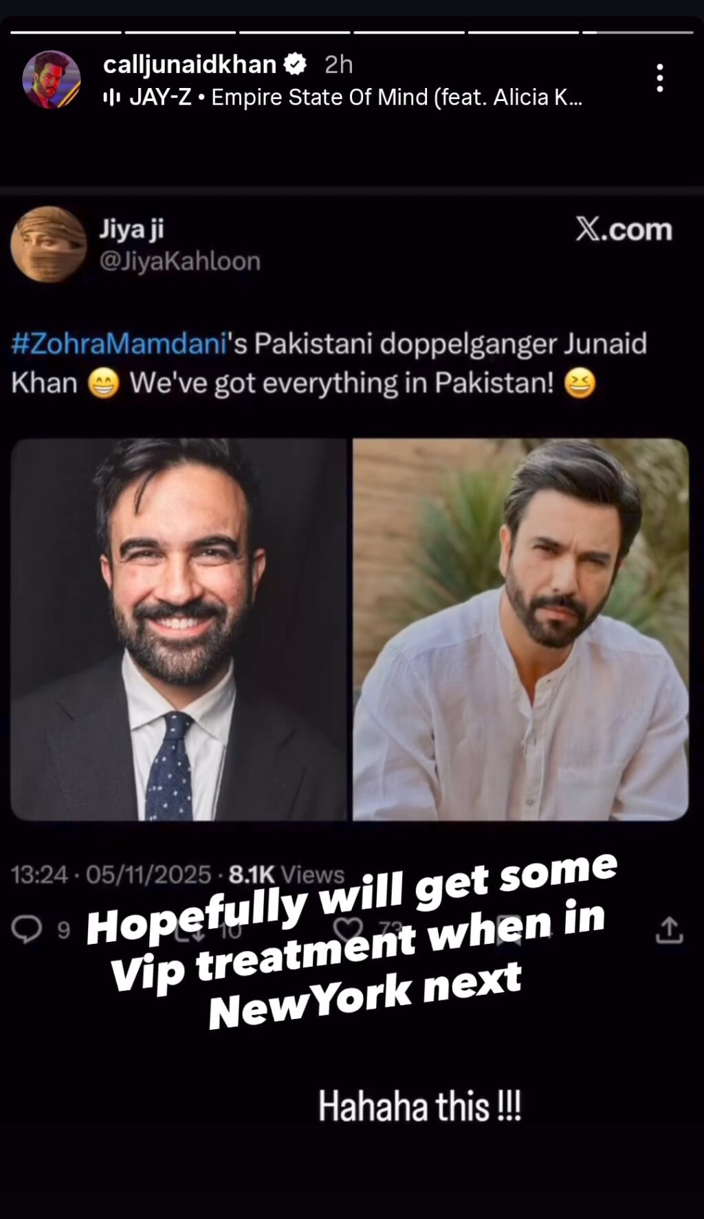 نیویارک شہر کے میئر زہران ممدانی اور جنید خان لکالائیکس