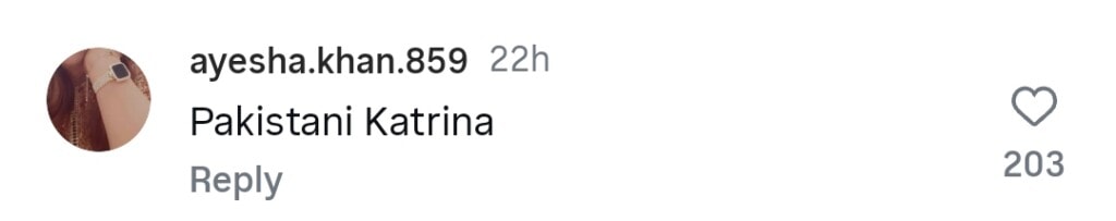 سانوال یار پیا میں سدرا نیازی کی شکل کترینہ کیف سے موازنہ کرتی ہے