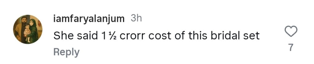 ڈاکٹر نبیہا کی شادی کی نظر مصنوعی زیورات پر مداحوں کو تقسیم کرتی ہے ڈاکٹر نبیہا کی شادی کی نظر مصنوعی زیورات پر مداحوں کو تقسیم کرتی ہے