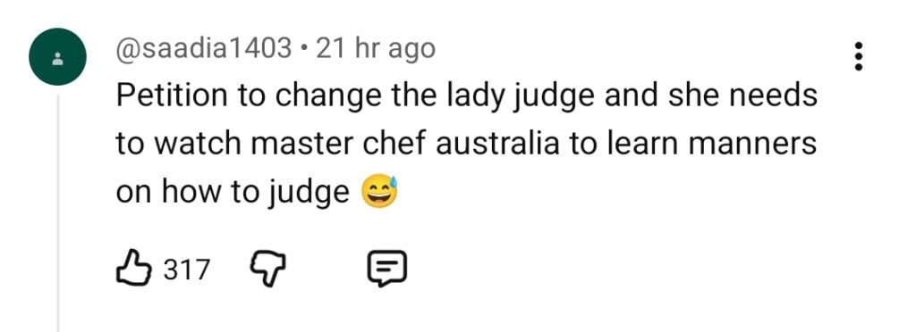 ماسٹر شیف ججوں کو بدتمیز سلوک کے لئے ردعمل کا سامنا کرنا پڑتا ہے