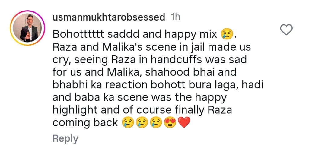 عام طور پر عثمان مختار کی کارکردگی نے ناظرین کو متاثر کیا