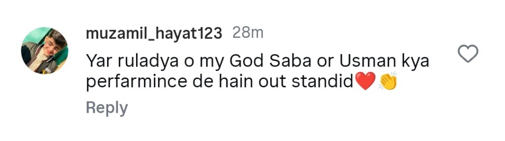 عام طور پر عثمان مختار کی کارکردگی نے ناظرین کو متاثر کیا