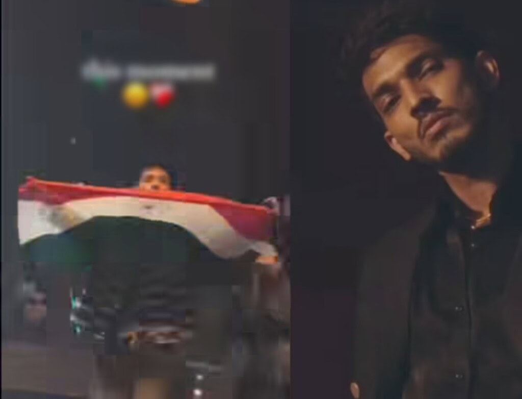 میشی خان نے ہندوستانی پرچم لہراتے ہوئے طلہ انجم کی وضاحت کی مذمت کی ہے