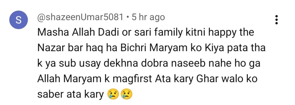 آخری ولاگ نے اسپرکس بحث سے پیری مریم کی وائرل ریل