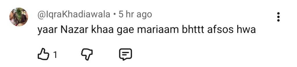 آخری ولاگ نے اسپرکس بحث سے پیری مریم کی وائرل ریل