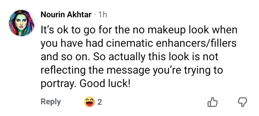 صبا قمر کا کیس نمبر 9 کوئی میک اپ ظاہری شکل اور بیان سے سوالات اٹھاتے ہیں