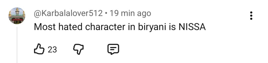 بریانی آخری واقعہ عوامی رد عمل بریانی آخری واقعہ عوامی رد عمل
