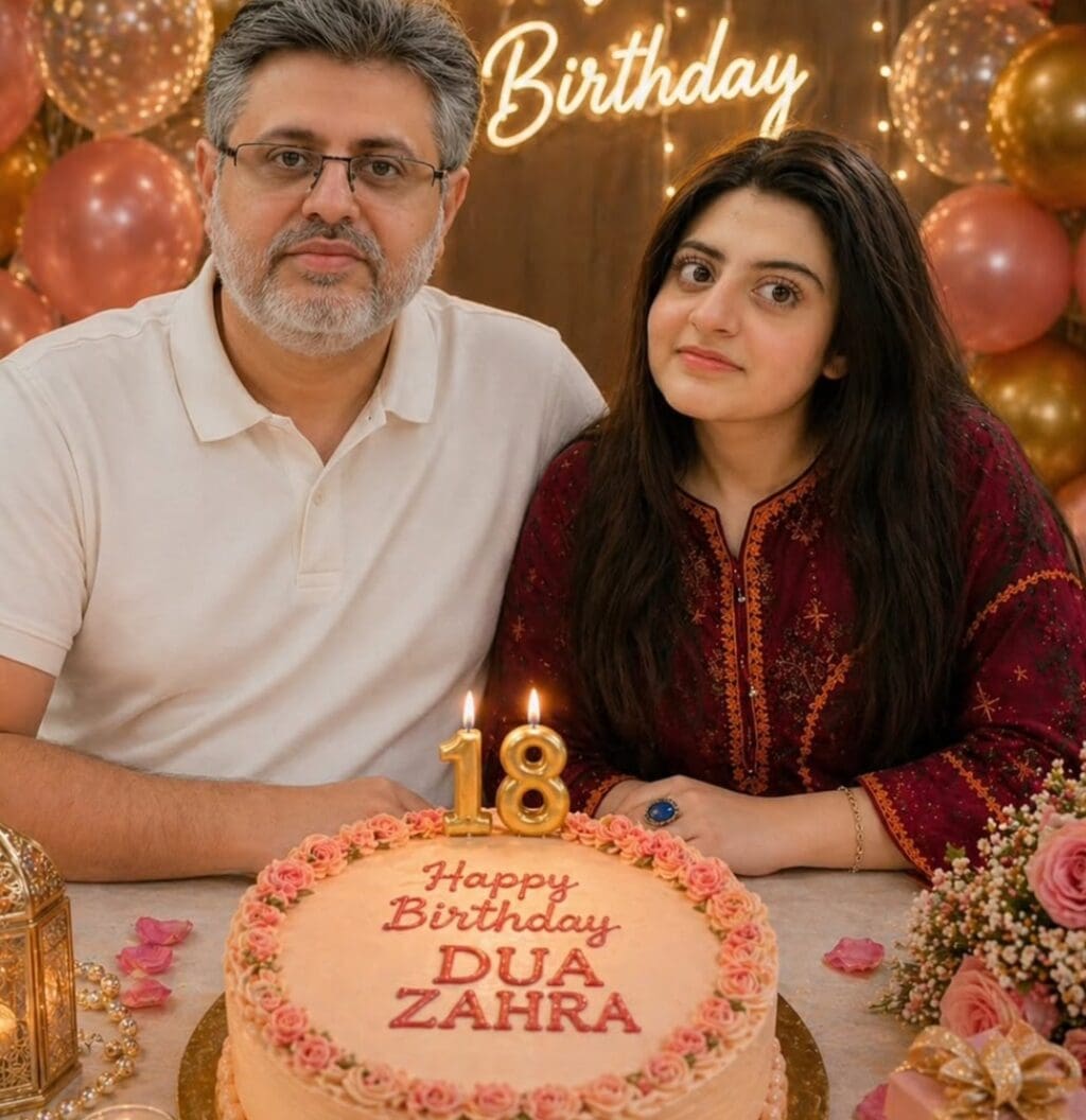 دعا زہرہ 18 سال کی ہو گئی - والد کی خوبصورت خواہش