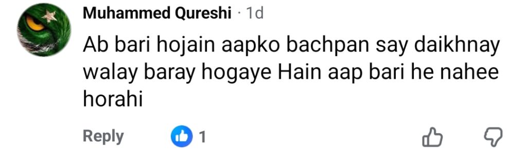 بشریٰ انصاری کو اوور دی ٹاپ ٹین ایج حرکات پر تنقید کا نشانہ بنایا گیا۔